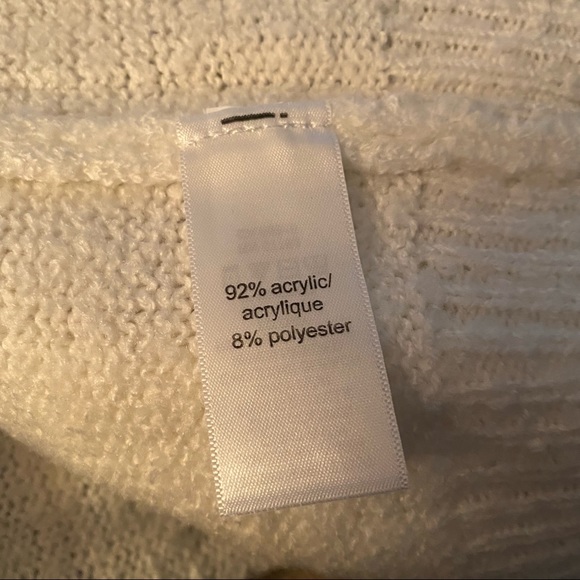 Maurice’s | White Fair Isle Knit Cardigan Open Front Size XXL - Picture 5 of 5